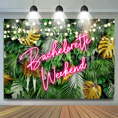 Lofaris Bachelorette Weekend Monstera Bridal Shower Backdrop