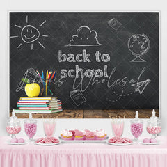 Lofaris Back to School Chalkboard Books Photoshoot Backdrops