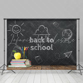 Lofaris Back to School Chalkboard Books Photoshoot Backdrops