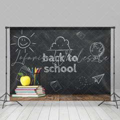 Lofaris Back to School Chalkboard Books Photoshoot Backdrops