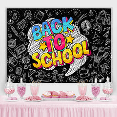 Lofaris Back to School Education Chalkboard Backdrop for Photo