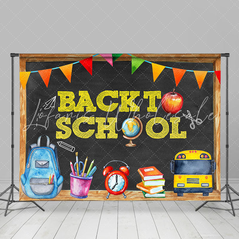 Lofaris Back to School Pencil Drawing Kids Photoshoot Backdrop