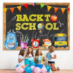 Lofaris Back to School Pencil Drawing Kids Photoshoot Backdrop