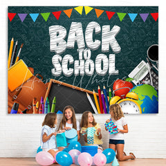 Lofaris Back to School Pencils Photoshoot Backdrops for kids