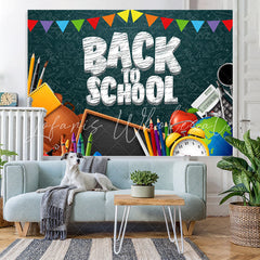 Lofaris Back to School Pencils Photoshoot Backdrops for kids