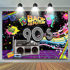 Lofaris Back To The Future Hip Hop 90S Night Party Backdrop