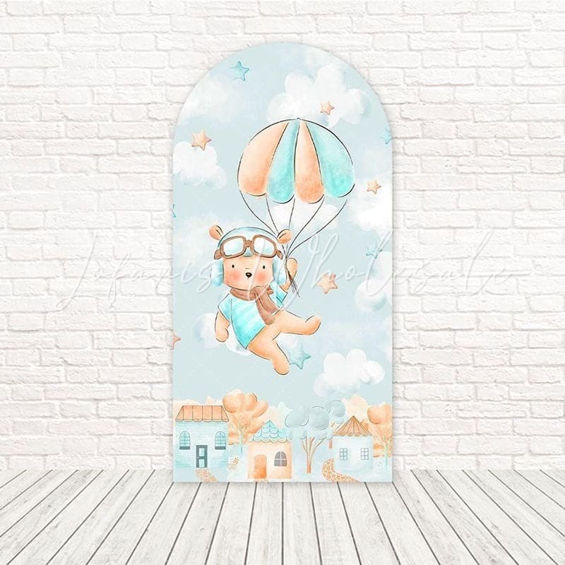 Balloon Bear Playful Fun Arch Backdrop For Childrens Celebration