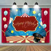 Lofaris Balloon Circus Stage Photo Backdrop for Birthday