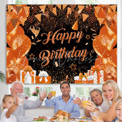 Lofaris Balloon Flag With Spark Gifts Birthday Backdrop