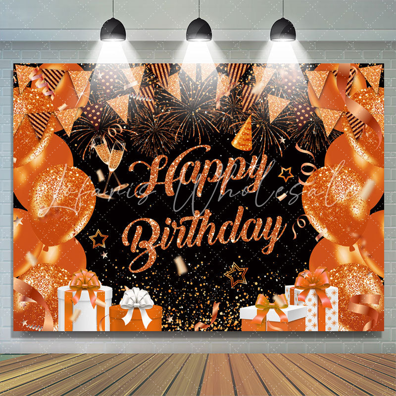 Lofaris Balloon Flag With Spark Gifts Birthday Backdrop