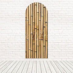 Bamboo Raft River Float Escape Arch Backdrop For Natural Scenery