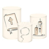 Baptism First Communion Blessing Themed Cover Cylinders Kit