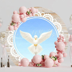 Baptism First Eucharist Round Backdrop For Religious Ceremony