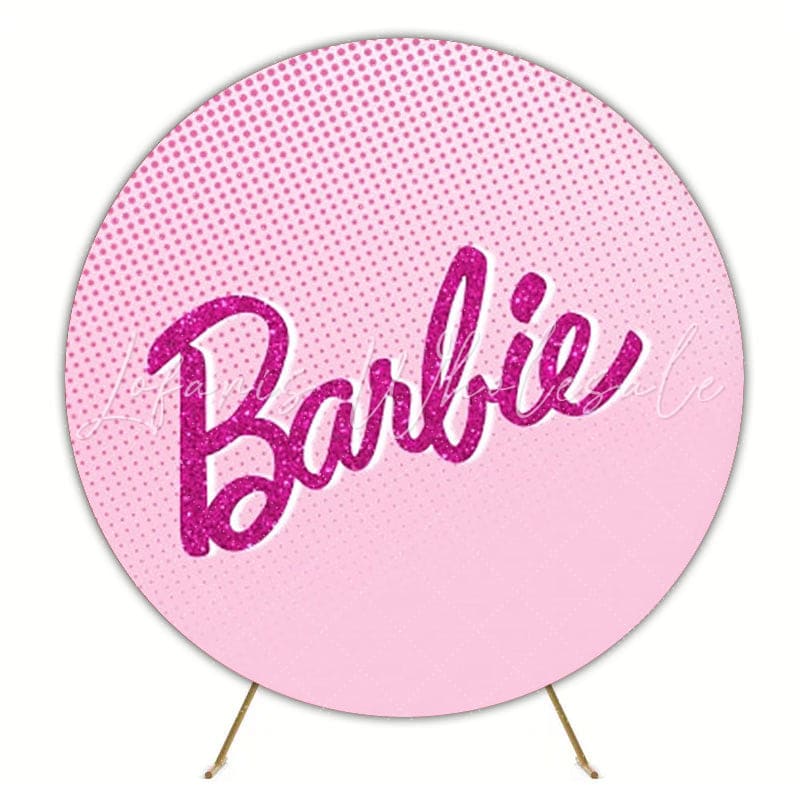 Barbie Dream World Round Backdrop For Girls Birthday Party