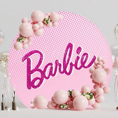 Barbie Dream World Round Backdrop For Girls Birthday Party
