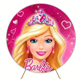 Barbie Dream World Round Backdrop For Stylish Birthday Party