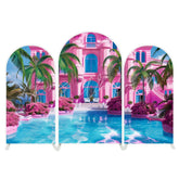 Barbie House arch Birthday Party Arch Backdrop Wall Cloth Cover
