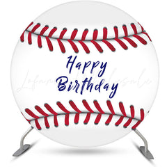 Lofaris Baseball Sports Round Birthday Backdrop For Boy