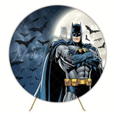 Batman Superhero Gotham Round Backdrop For Action-Packed Events