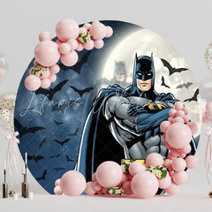 Batman Superhero Gotham Round Backdrop For Action-Packed Events