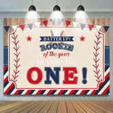 Lofaris Batter Up Rookie Of Year Is Turning One Birthday Backdrop