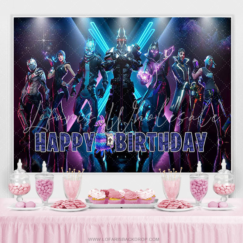 Lofaris Battle Royale Supplies Boy Birthday Party Backdrop For Photo