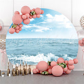 Lofaris Beach Sand Sea Blue Sky Summer Theme Birthday Backdrop