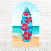 Beach Surfboard Summer Scene Arch Backdrop For Coastal Bash