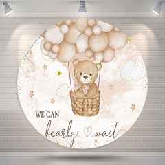 Lofaris Bearly Waiy Teddy Bear Circle Baby Shower Backdrop