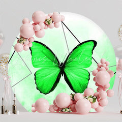 Beautiful Butterfly Theme Party Round Backdrop For Garden Vibe