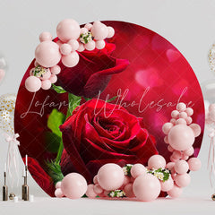 Beautiful Roses Round Backdrop for Elegant Party