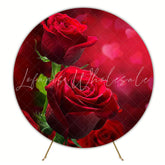 Beautiful Roses Round Backdrop for Elegant Party