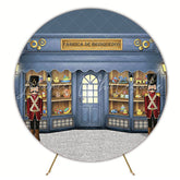 Beautiful Toy Store Fun Round Backdrop for Kids Celebration