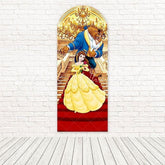 Beauty And The Beast Carpet Stairs Arch Backdrop For Royal Castle Set