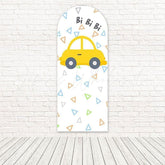 Bi Bi Bi Toy Car Racing Lane Track Arch Backdrop For Birthday Action