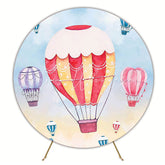 Big Balloon Round Backdrop for Kids Birthday Party