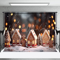 Lofaris Biscuit House Gingerbread Man Christmas Backdrop