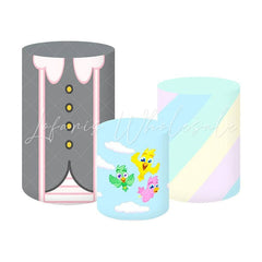 Bit World Gaming Fun Themed Cover Cylinders Kit