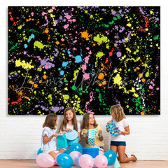 Lofaris Black And Colored Graffiti Wall Backdrop For Party