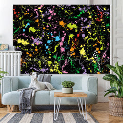 Lofaris Black And Colored Graffiti Wall Backdrop For Party