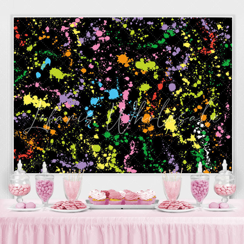 Lofaris Black And Colored Graffiti Wall Backdrop For Party