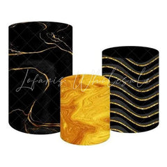 Black and Gold Elegant Design Themed Cover Cylinders Kit