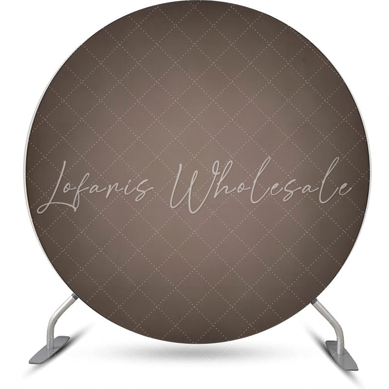 Lofaris Black And Grey Gradient Circle Birthday Backdrop
