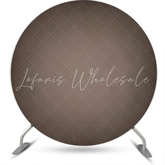 Lofaris Black And Grey Gradient Circle Birthday Backdrop