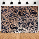 Lofaris Black Leopard Print Happy Birthday Party Backdorp