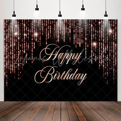 Lofaris Black Pink Sparkling Strings Birthday Party Backdrop