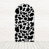 Black White Animal Print Arch Backdrop For Modern Safari Decor