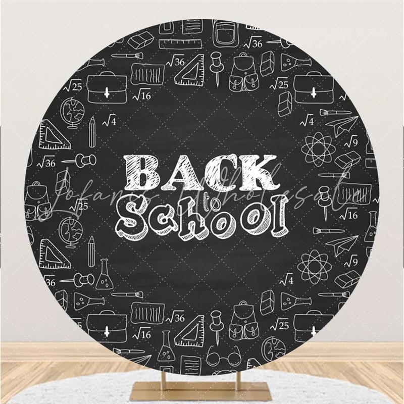 Lofaris Blackboard Circle Back To School Backdrop For Party