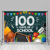 Lofaris Blackboard Color Pencil Back To School Backdrop