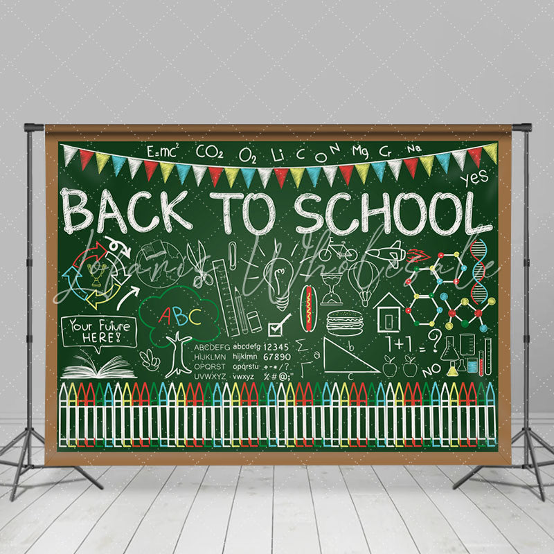 Lofaris Blackboard graffiti alphabet back to school Backdrop